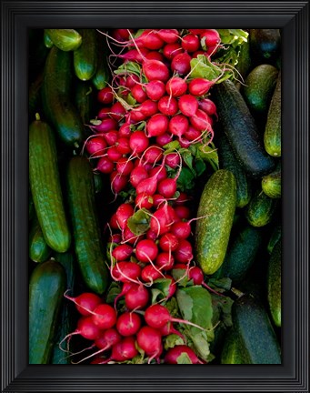 Framed Outdoor Market, Helsinki, Finland Print