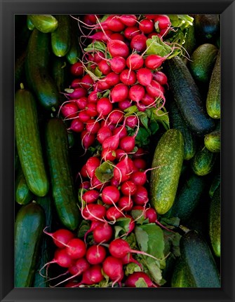 Framed Outdoor Market, Helsinki, Finland Print