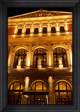 Framed Vienna Music Hall, Philharmonic Orchestra Print