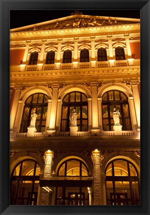 Framed Vienna Music Hall, Philharmonic Orchestra Print