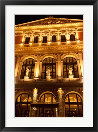 Framed Vienna Music Hall, Philharmonic Orchestra Print