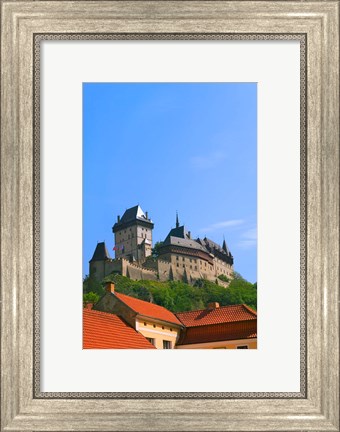 Framed Karlstejn Castle, Czech Republic Print