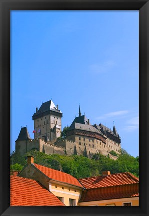 Framed Karlstejn Castle, Czech Republic Print