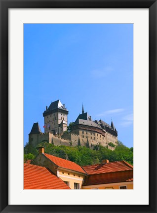 Framed Karlstejn Castle, Czech Republic Print