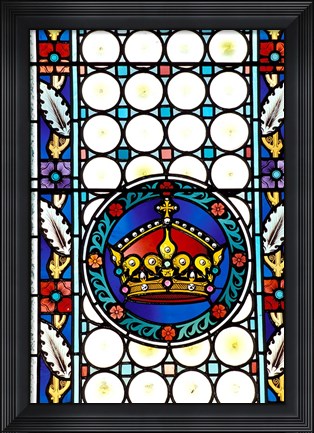 Framed Stained Glass Window Print
