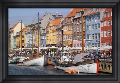 Framed Nyhavn, Copenhagen, Denmark Print