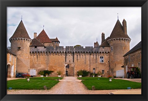 Framed Medieval Chateau de Rully Print