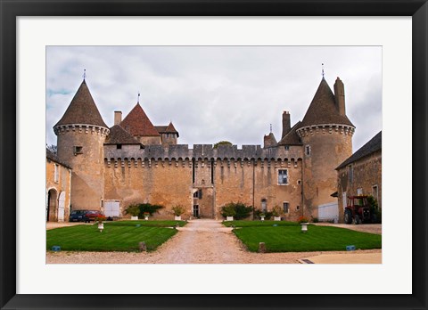 Framed Medieval Chateau de Rully Print