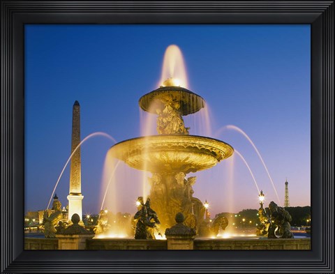 Framed Place de la Concorde, Paris, France Print