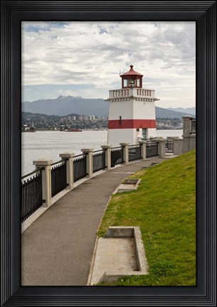 Framed Brockton Point Lighthouse Print