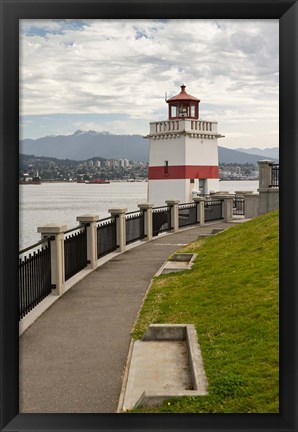 Framed Brockton Point Lighthouse Print