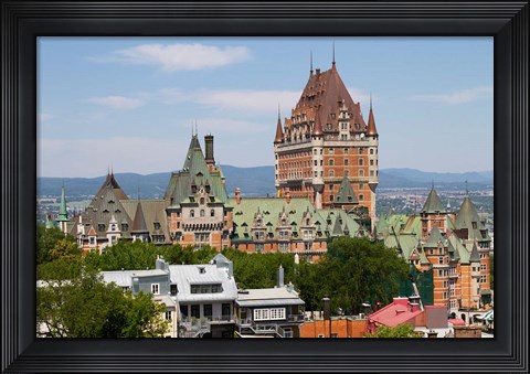 Framed Fairmont Le Chateau Frontenac Hotel Print