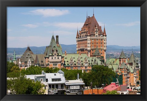 Framed Fairmont Le Chateau Frontenac Hotel Print