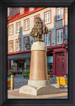 Framed Louis XIV Statue Print