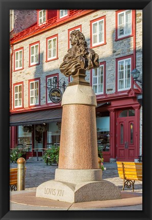 Framed Louis XIV Statue Print