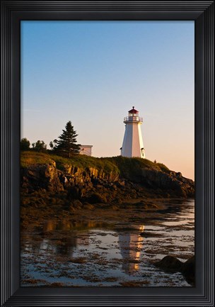 Framed Letite Passage Lighthouse Print
