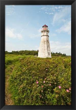 Framed Cape Jourimain NWA Lighthouse Print