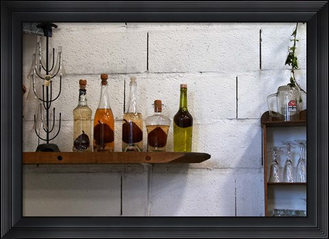 Framed Collection of Pear Eau-de-Vie, Champagne Francois Seconde Print