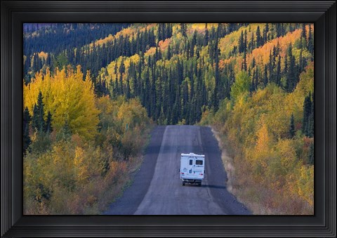Framed Dempster Highway in the Fall Print