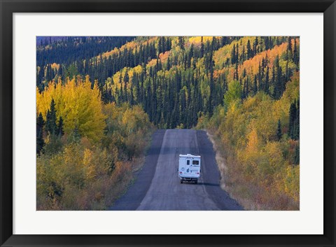 Framed Dempster Highway in the Fall Print