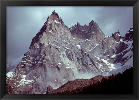 Framed France, Chamonix, Aiguilles du Midi, Spires Print