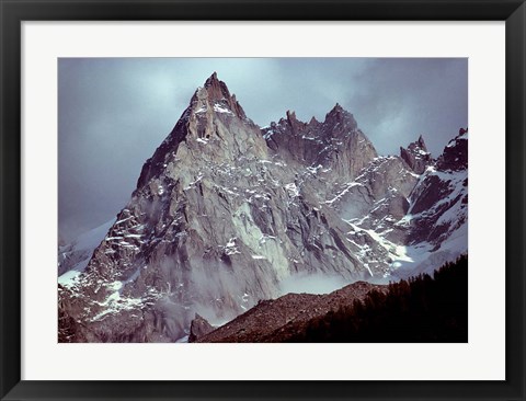 Framed France, Chamonix, Aiguilles du Midi, Spires Print