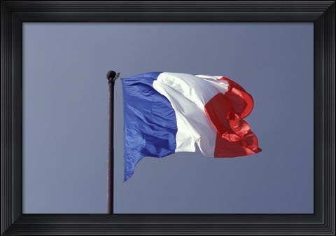 Framed French Flag Print