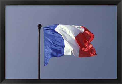 Framed French Flag Print