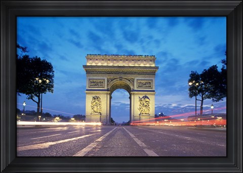 Framed Arc de Triomphe From Champs Elysees, Paris, France Print