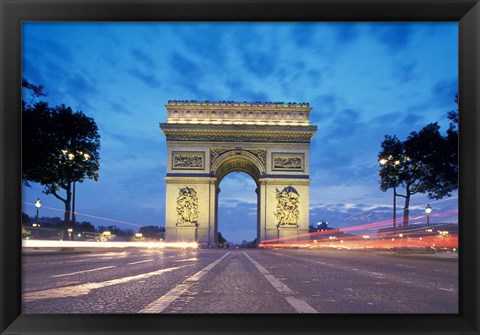 Framed Arc de Triomphe From Champs Elysees, Paris, France Print