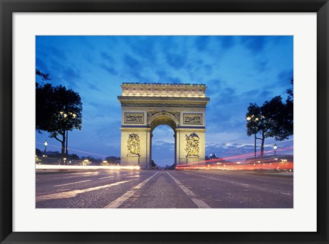 Framed Arc de Triomphe From Champs Elysees, Paris, France Print