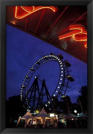 Framed Vienna Giant Ferris Wheel Print