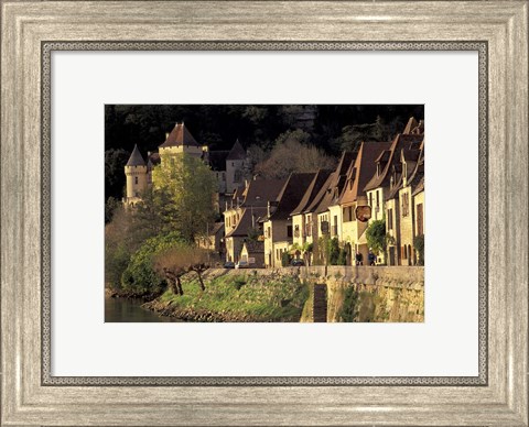 Framed Dordogne River, La Roque-Gageac, France Print