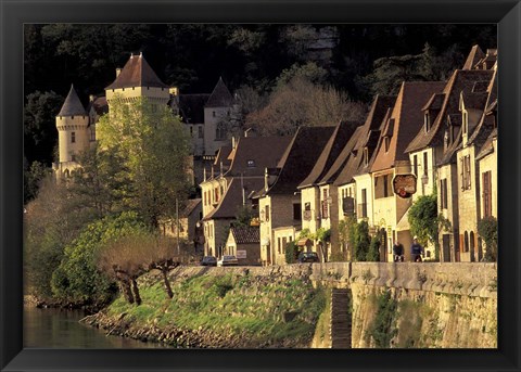 Framed Dordogne River, La Roque-Gageac, France Print