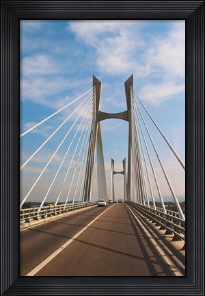Framed Pont Tarascon Beaucaire Bridge, France Print