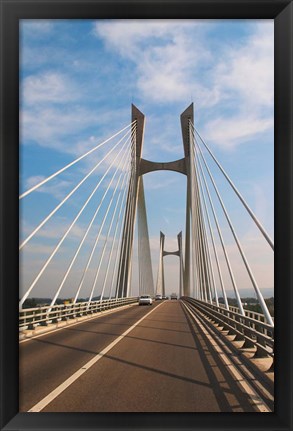 Framed Pont Tarascon Beaucaire Bridge, France Print