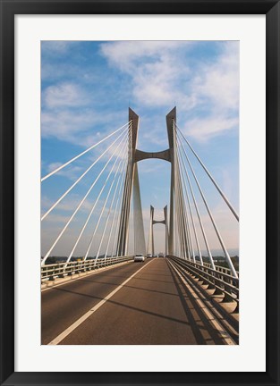 Framed Pont Tarascon Beaucaire Bridge, France Print