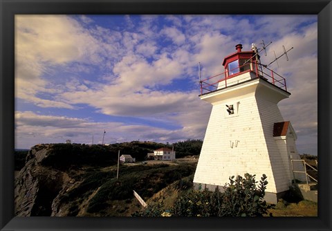 Framed Cape Enrage Lighthouse Print