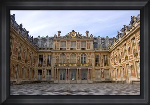 Framed Marble Courtyard, Versailles, France Print