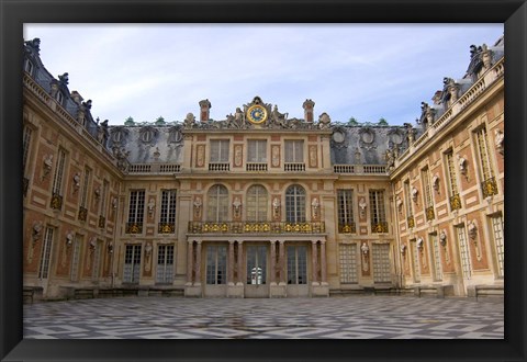 Framed Marble Courtyard, Versailles, France Print