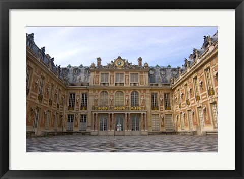 Framed Marble Courtyard, Versailles, France Print