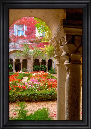Framed Cloisters at St-Paul-de-Mausole Monastery Print
