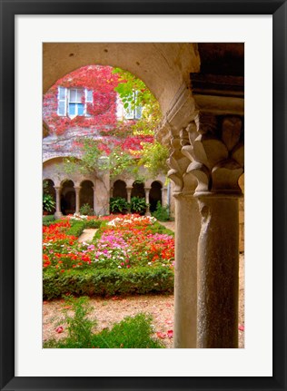 Framed Cloisters at St-Paul-de-Mausole Monastery Print