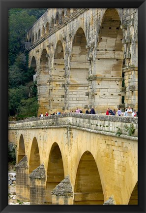 Framed Pont du Gard, Roman Aqueduct Print