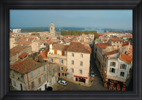 Framed Amphitheatre Tower, Arles, Provence Print
