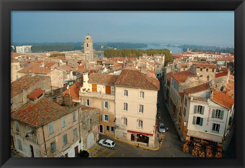 Framed Amphitheatre Tower, Arles, Provence Print