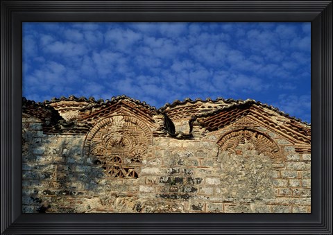 Framed Terracotta Decorations on Saint Nicholas Church Print