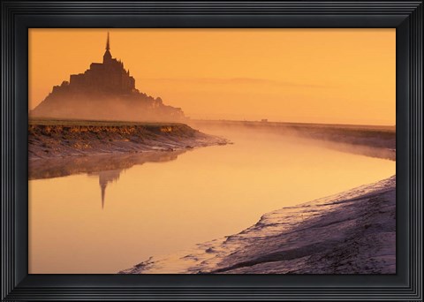 Framed Mont St Michel, Normandy, France Print