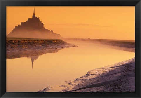 Framed Mont St Michel, Normandy, France Print