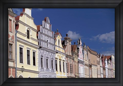 Framed Renaissance Houses of Telc Print